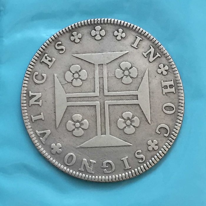 D. Maria I/D. Pedro III, Cruzado Novo (480 Réis) 1780, prata