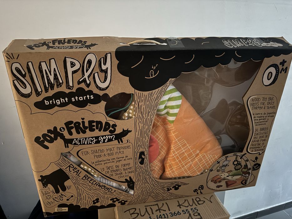 Mata dla dziecka wood drewno szelestek