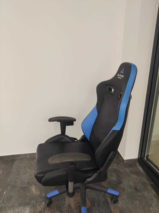 Cadeira Gaming Alpha Gamer Zeta Preta/Azul
