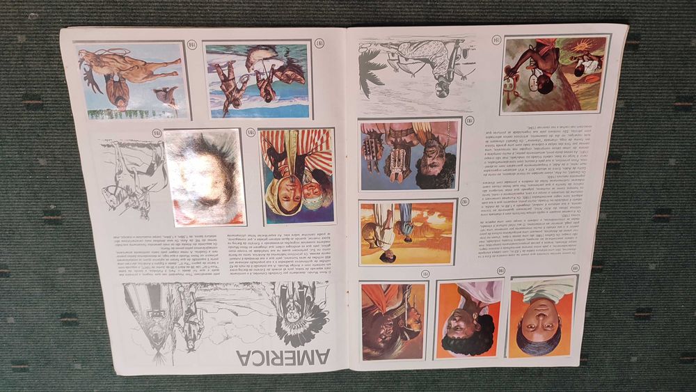 Caderneta de Cromos Homens Raças e Costumes