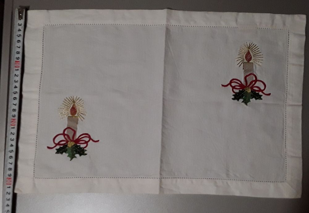 Pano para tabuleiro ou individual de Natal