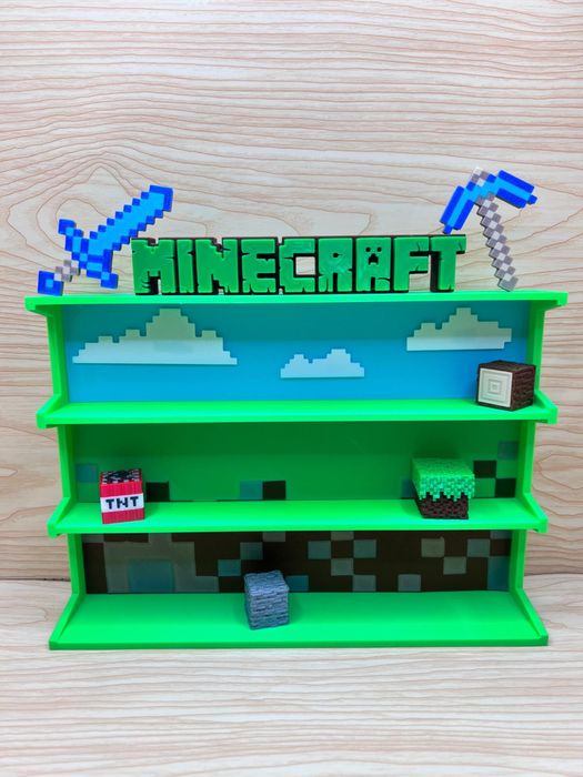 ‼️Різні Полички Підставки Kinder Joy Minecraft Майнкрафт кіндер Будинок