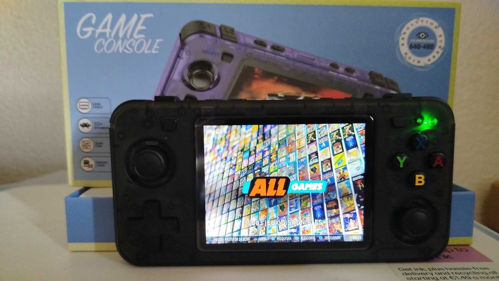 Consola portátil R36H 64GB com 15.083 jogos – preta – nova
