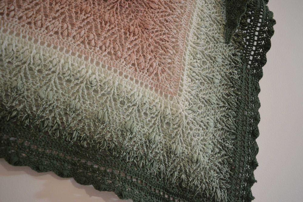 Chusta szydełkowa rękodzieło handmade