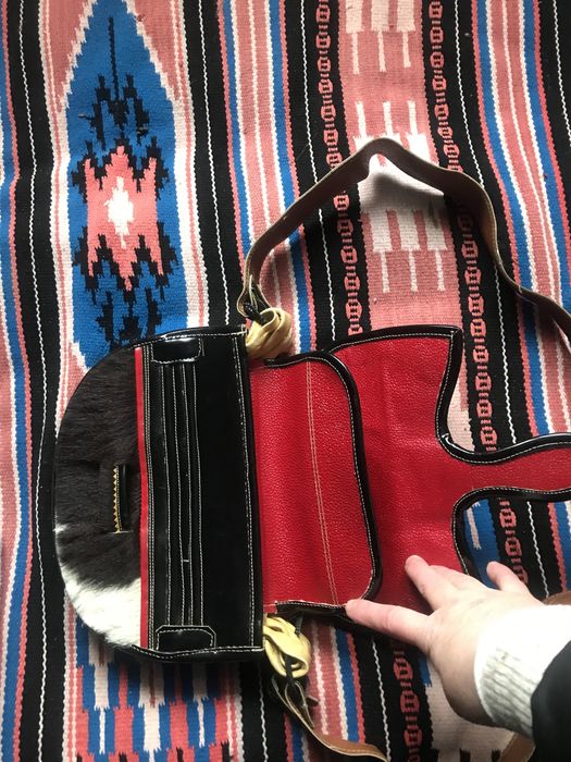 Сумочка з натуральноі шкіри та хутра