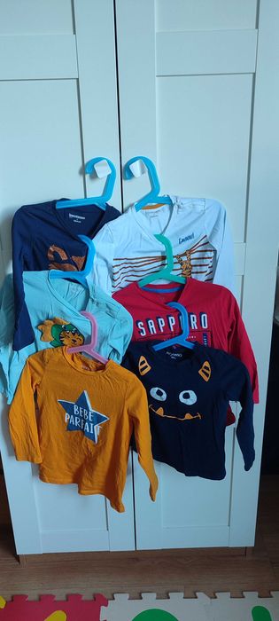 Conjunto de 6 t-shirts de manga comprida