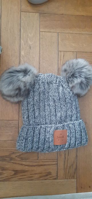 Ciepła nowa czapka damska/dziewczęca one size Jakob made in Poland