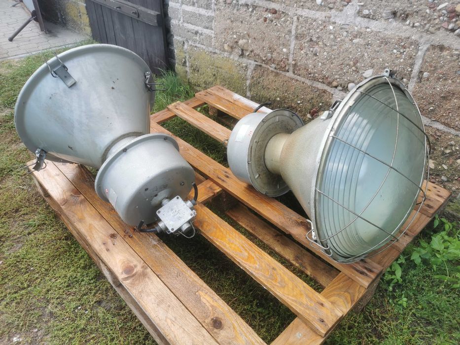Lampa ORP MESKO LOFT PRL przemysłowa wisząca lampy