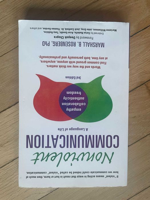 Nonviolent Communication 3rd Edition Rosenberg book książka NVC