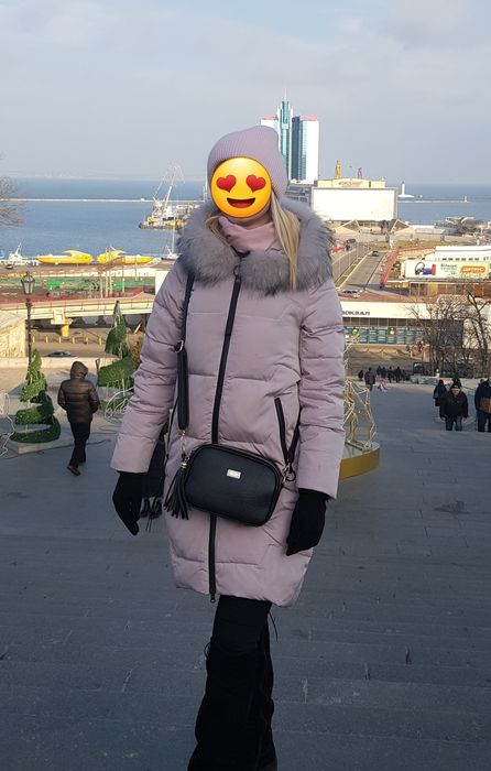 Пальто зимове тепле з хутром