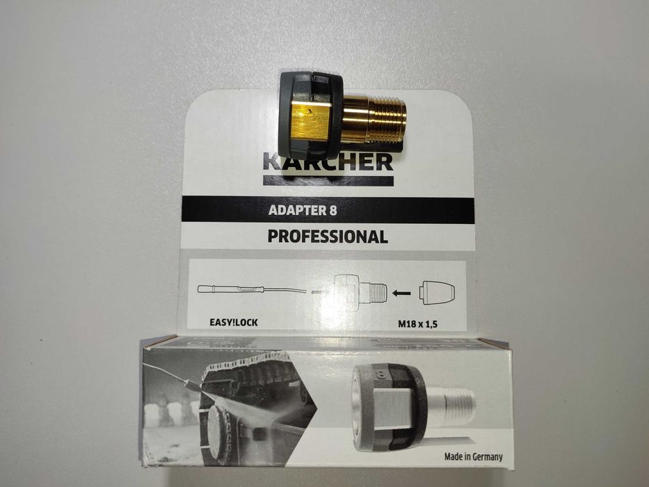 Adapter 6 i 8 Karcher M22x1,5 + Easy Lock Złączka nowy + stary system