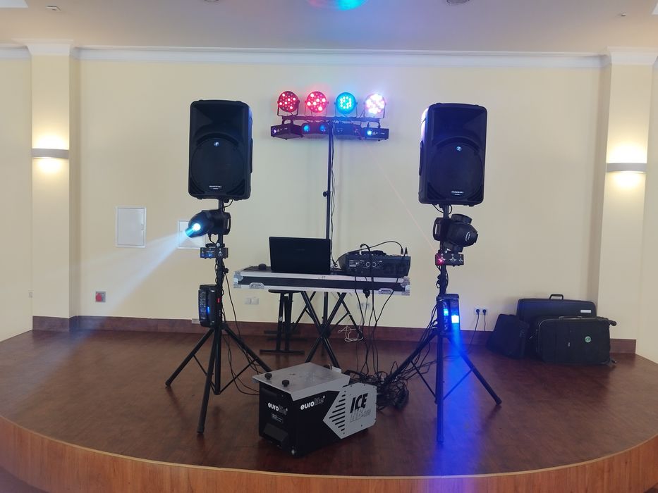 Nagłośnienie oświetlenie lasery głowy