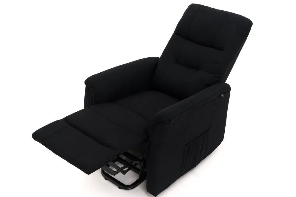 Fotel wypoczynkowy rozkładany z podnóżkiem elektryczny