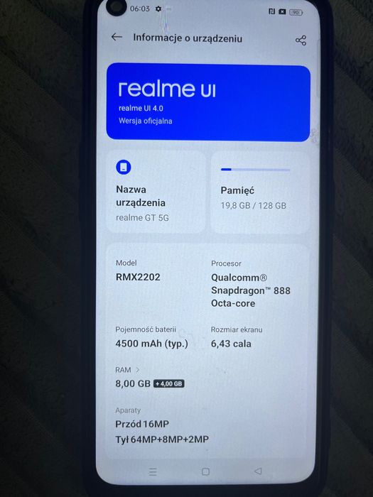 Telefon realme GT 5G
