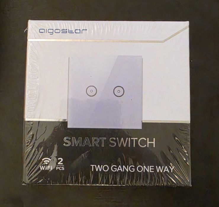 Pack 2 Interruptores Inteligentes Wi-Fi Aigostar (2 Botões)