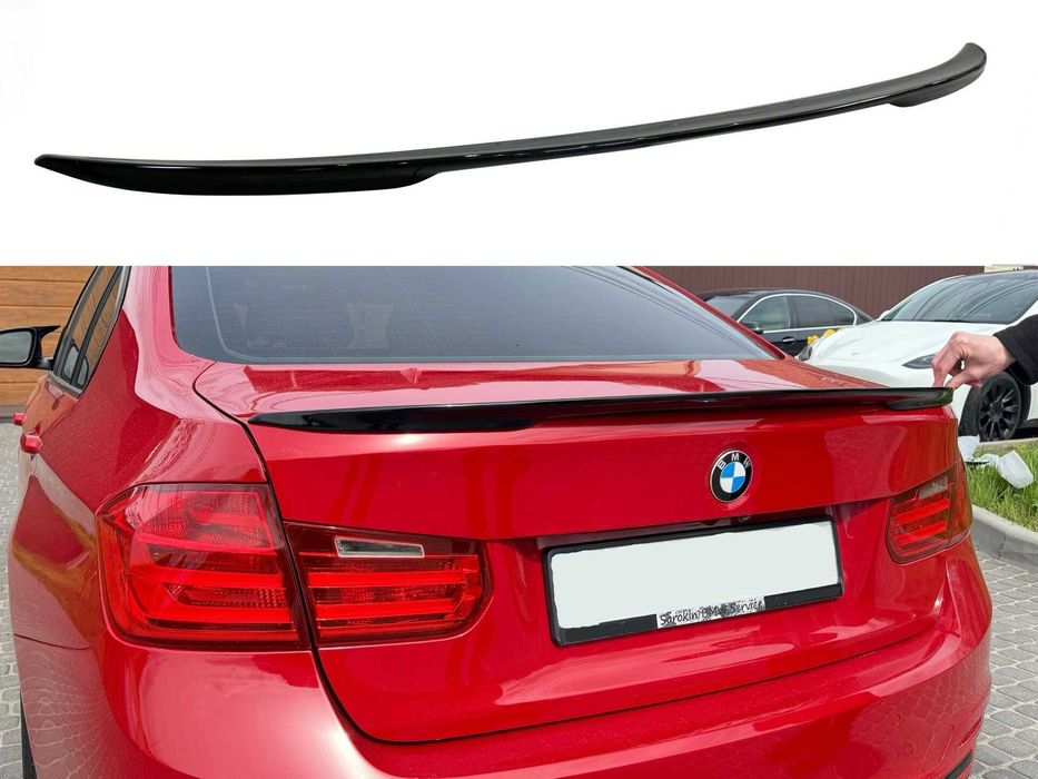 Spoiler Lotka BMW F30 Sedan M Performance Klapy Bagażnika Czarny Połysk