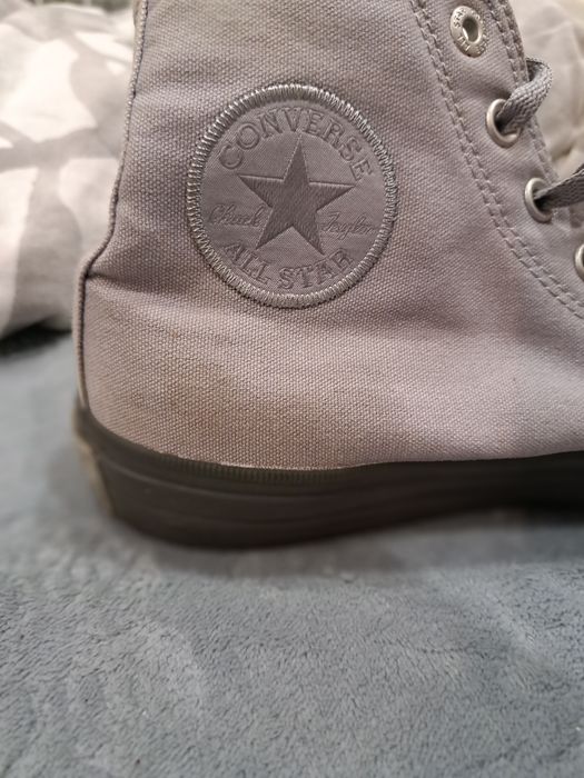 Szare wysokie trampki converse unisex 42,5 - 27,5cm