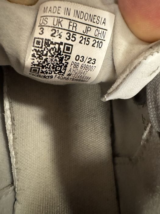 Korki lanki adidas skóra biale 35 bdb stan