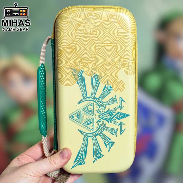 Чохол для консолі Switch Набір 4в1 - The Legend of Zelda стіки, скло