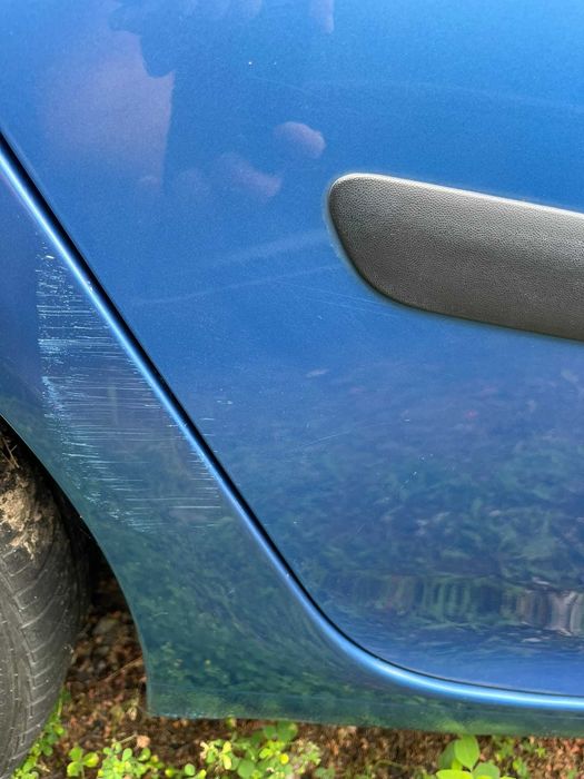 drzwi tył tylne tylnie prawe vw golf v 5 1k0 2003 -2009 hatchback 5 drzwi lc5g niebieski