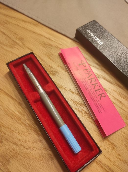 Parker Jotter Made in England – kolekcjonerski,  pudełko i instrukcja