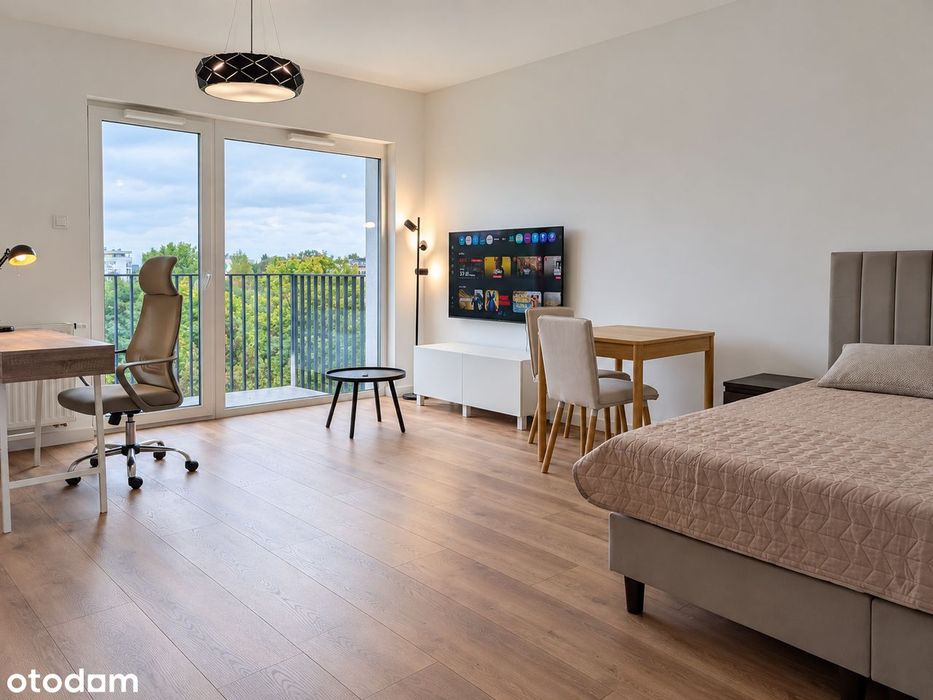 Przestronna kawalerka | nowe wyposażenie | balkon i zieleń