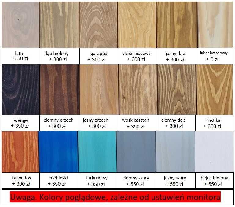 łóżko piętrowe DOMINATOR 80x200 otwierane z pojemnikiem dowolny wymiar