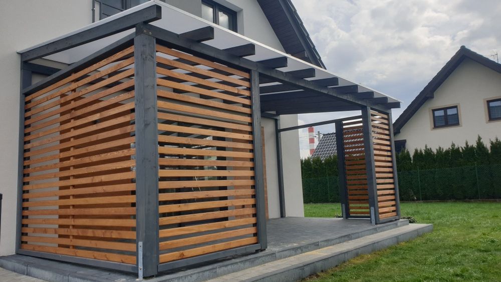 Pergole zadaszenia tarasów wiaty tarasy drewniane pergola
