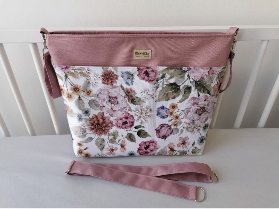 Torba do wozka spacerowki 30/40/10 brudny roz