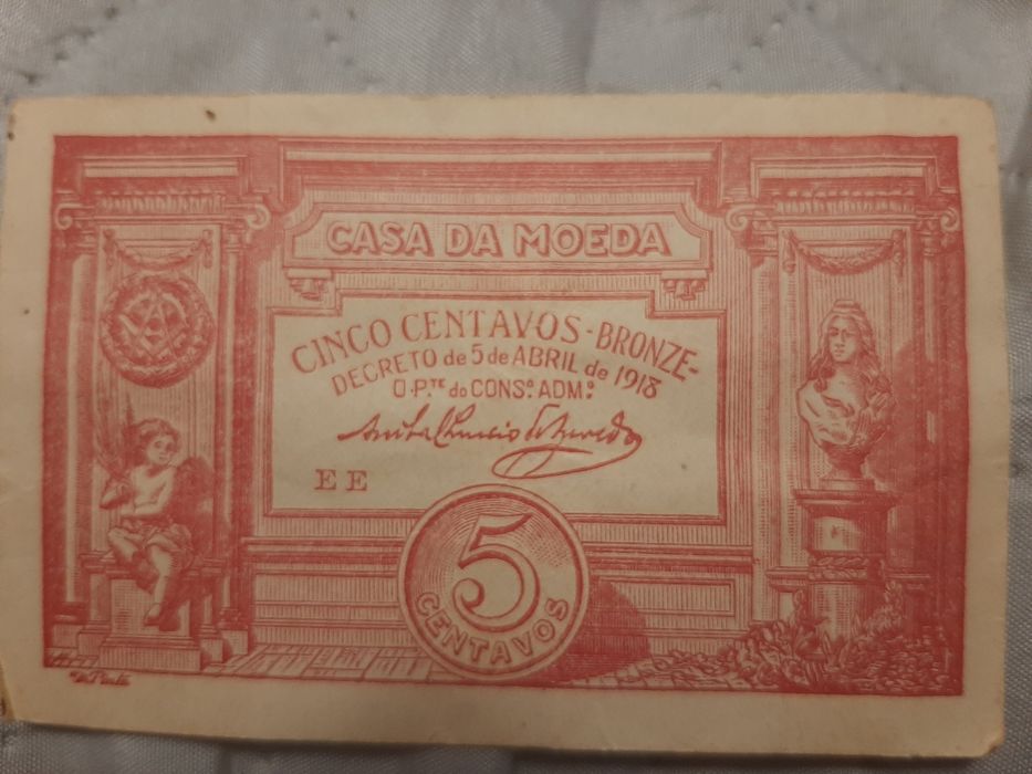 Nota de 5 Centavos  Em Excelente  estado