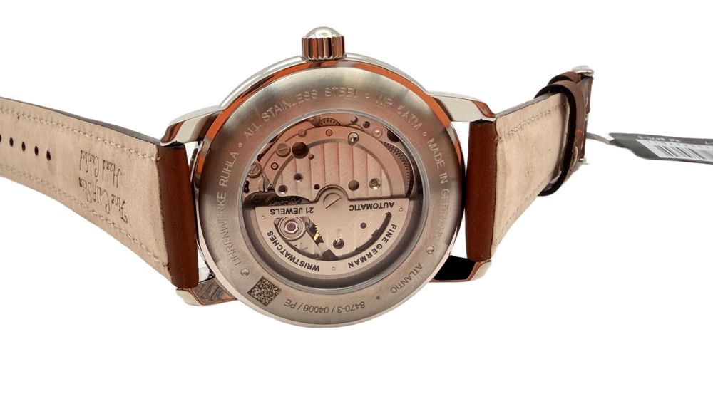 Zegarek Męski Zeppelin Atlantic 8470-5 Automatic Niebieski Powystawowy Idealny