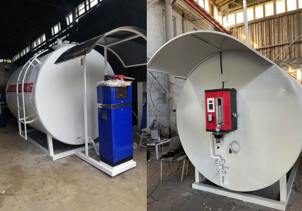 В наявності Міні АЗС Пересувні АЗС станціі Заправка єврокуб Колонка