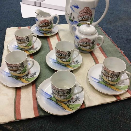 Chinese Eggshell Coffee Service64751902841090123