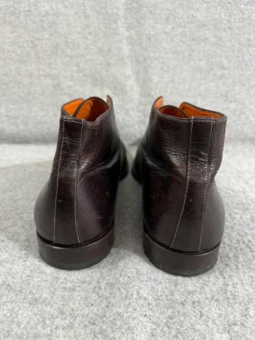 Santoni Double Monk Strap Boots Leather 9 43 buty wizytowe skórzane