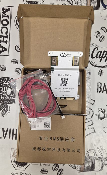 Плата балансування JK BMS B1A8S10P + екран BMS 3.2