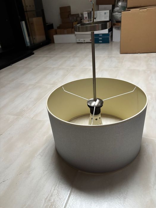 Candeeiro teto cinza prata