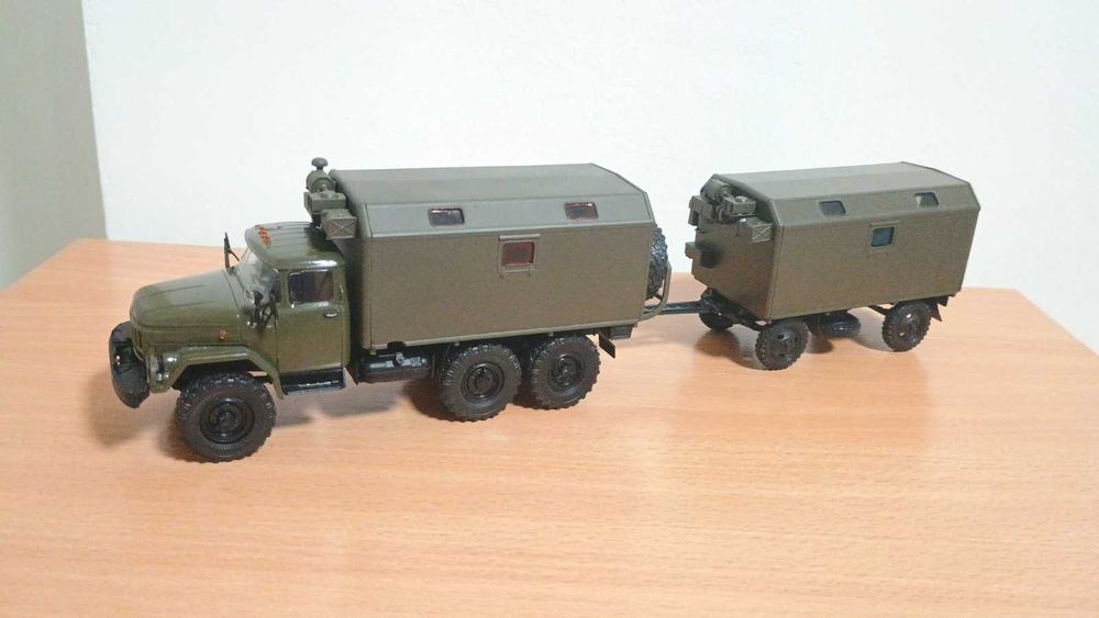 Масштабная модель 1/43 Сцепка (конверсия) грузовик с прицепом!: 2