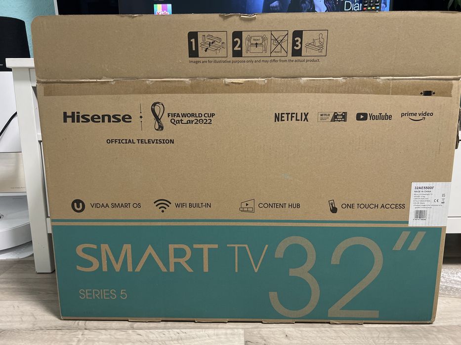 #1835 Hisense 32AE5500F series 5 smart tv netflix disney youtube wifi
