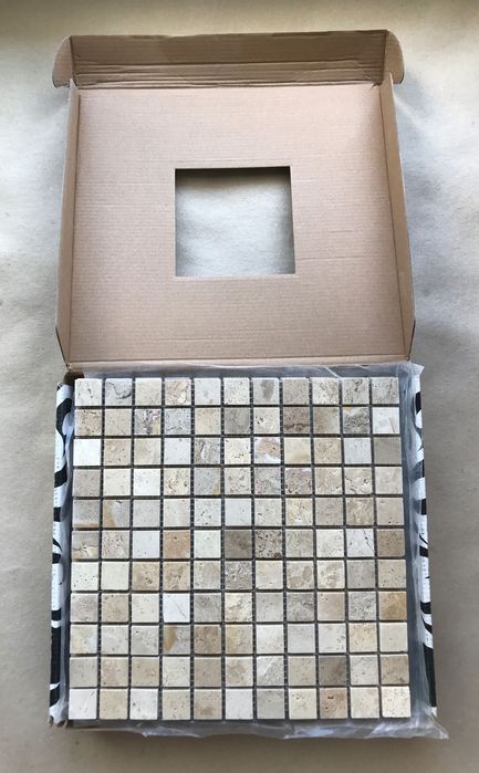 Travertine mozaika kamienna Dunin, Grubość-10 mm - 1m2