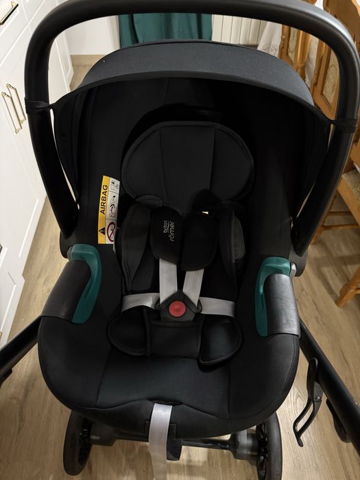 Wózek Anex e/type Gothic + 2 foteliki Britax Römer  z baza ISOFIX