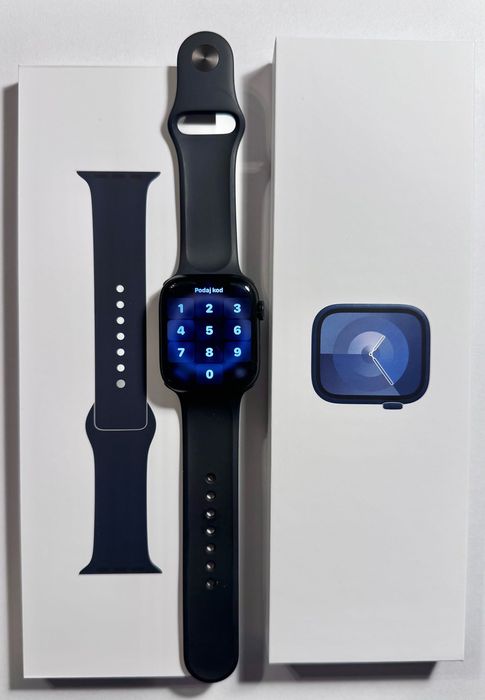 Apple Watch 9 45mm Midnight Cellular, bateria 99%