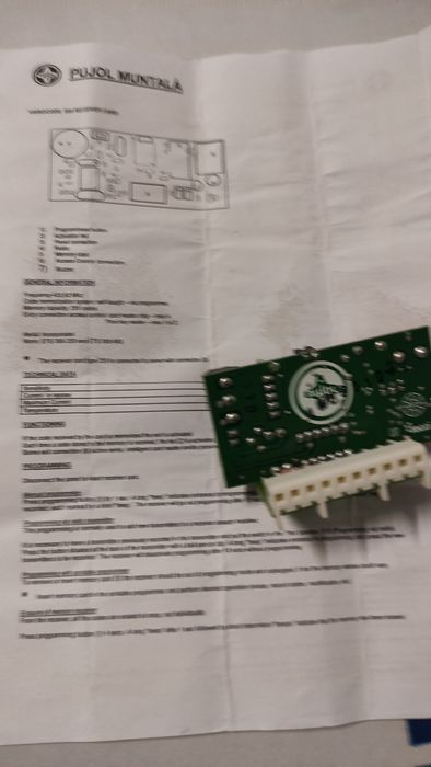 Placa receptora rádio pugol