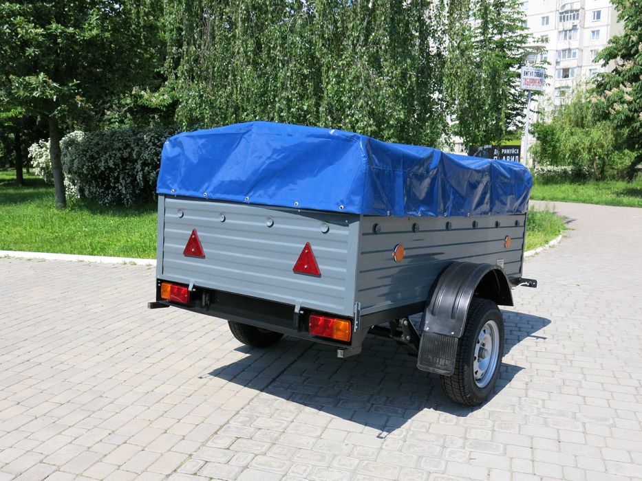 Новий автомобільний прицеп Бізон 1.8*1.3*0.35. Доставка, документи