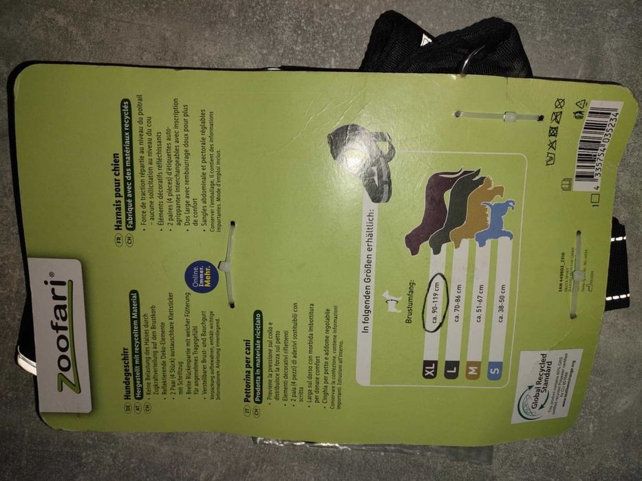 Szelki XL 90cm-119cm