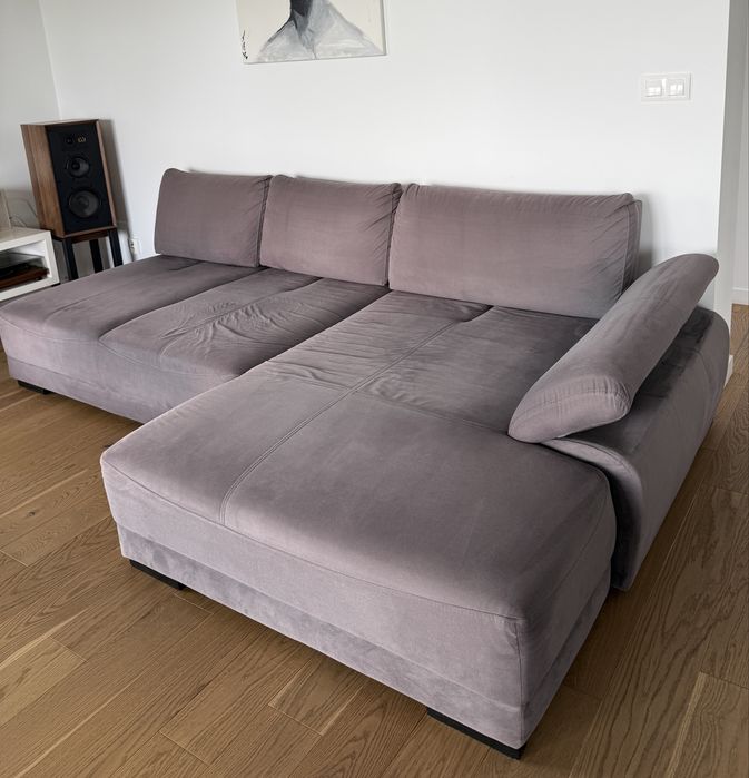 Narożnik sofa IWC Home 272 x 165 cm z pufem szary