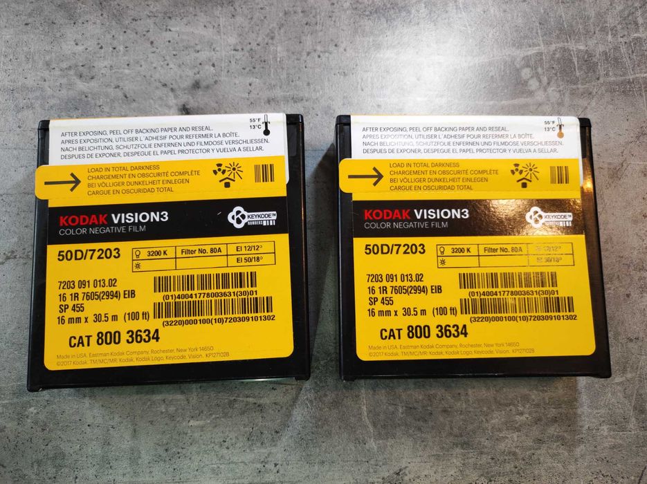 Kodak Vision3 50D [7203] negatyw barwny 16 mm szpula 30.5 m *TANIO!*