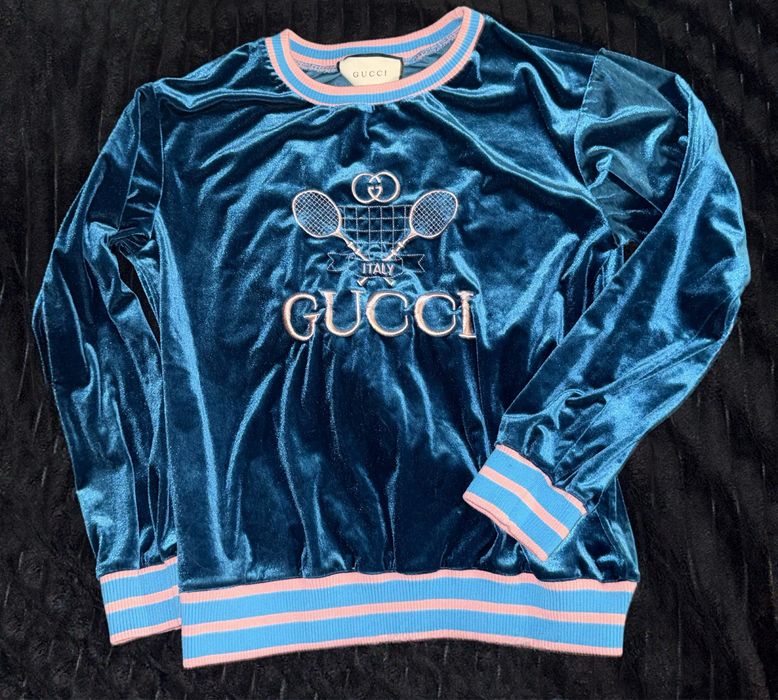 Gucci Sweatshirt with Tennis синій
