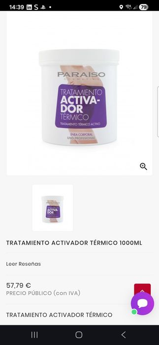 Creme Tratamento Ativador Térmico 1000ml