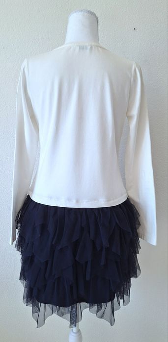 Vestido azul e branco (Mayoral)