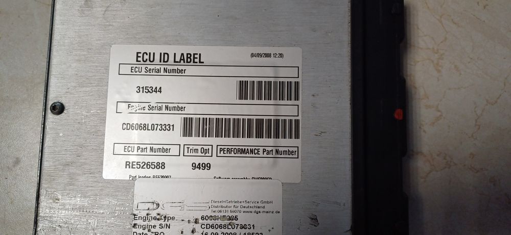 Sterownik moduł silnika ECU John Deere Strautmann